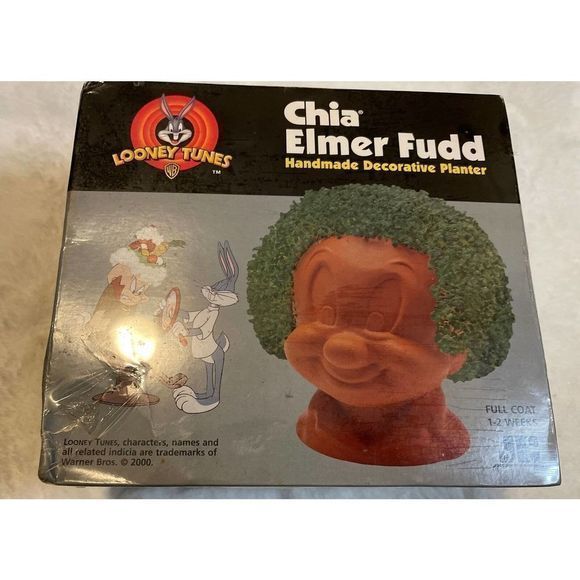 CHIA Accents Elmer Fudd Looney Tunes Chia Pet Decorative Planter